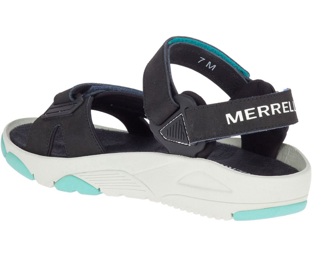 Sandálias Senhora - Merrell Belize Convertible - Pretas - BCU651903